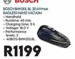 Sounds Great BOSCH BHN20L BL 20.4Vmax BAGLESS HAND VACUUM offer