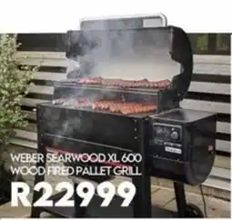 Sounds Great Weber Searwood XL 600 Wood Fired Pallet Grill offer