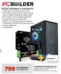 HiFi Corp PCBuilder SCOUT Windows 11 Gaming PC offer