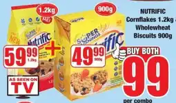 Boxer Nutrific Cornflakes 1.2kg Wholewheat Biscuits 900g offer