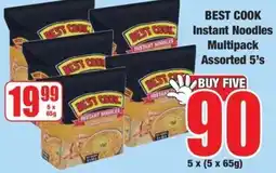 Boxer Best Cook Instant Noodles Multipack Assorted offer