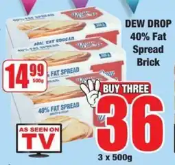 Boxer Dew Drop 40% Fat Spread Brick offer