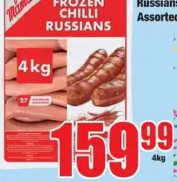 Boxer Mama's Frozen Chilli Russians offer