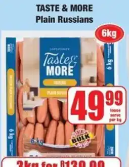 Boxer Taste & More Plain Russians offer