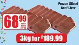 Boxer Frozen Sliced Beef Liver offer