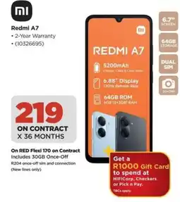 HiFi Corp Redmi A7 offer