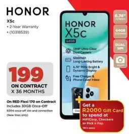 HiFi Corp HONOR X5c offer