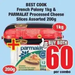 Boxer BEST COOK French Polony & PARMALAT Processed Cheese Slices Assorted offer