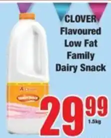 Boxer CLOVER Flavoured Low Fat Family Dairy Snack offer