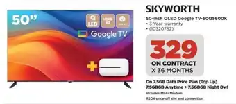 SKYWORTH 50-inch QLED Google TV-50Q5600K