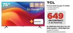 HiFi Corp TCL 75-Inch QLED Google TV-75P8K offer