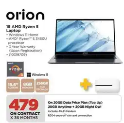 HiFi Corp Orion 15 AMD Ryzen 5 Laptop offer