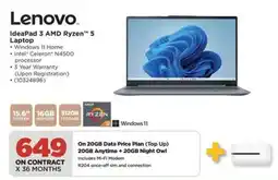 HiFi Corp Lenovo IdeaPad 3 AMD Ryzen 5 Laptop offer