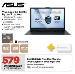 HiFi Corp Asus VivoBook Go E1504 Ryzen 3 Laptop offer