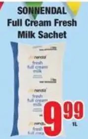 Boxer Sonnendal Full Cream Fresh Milk Sachet offer