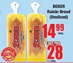 Boxer BOXER Raisin Bread (Unsliced) offer