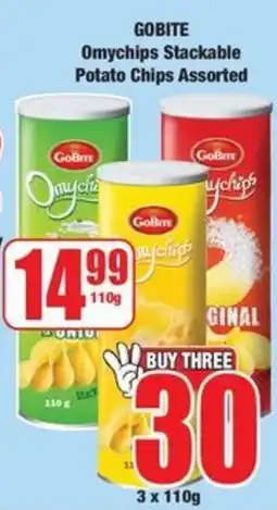 Boxer Gobite Omychips Stackable Potato Chips Assorted offer