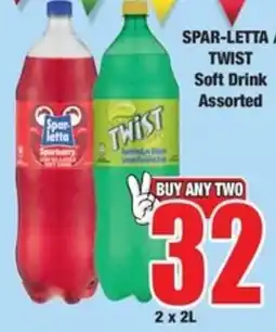 Boxer SPAR-LETTA TWIST Soft Drink Assorted offer