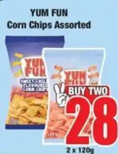 Boxer YUM FUN Corn Chips Assorted offer