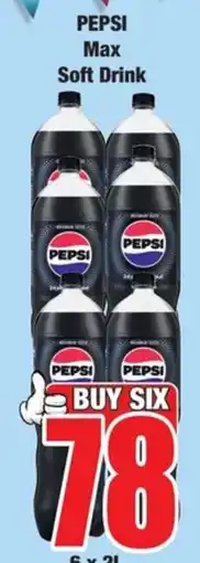 Boxer PEPSI Max Soft Drink offer