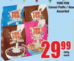 Boxer YUM FUN Cereal Puffs / Hoo Assorted offer