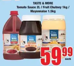 Boxer Taste More Tomato Sauce / Fruit Chutney / Mayonnaise offer