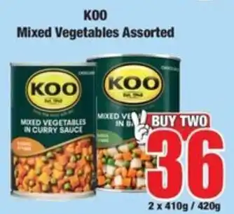 Boxer KOO Mixed Vegetables Assorted offer