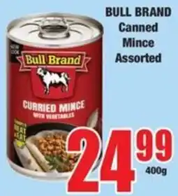 Boxer Bull Brand Canned Mince Assorted offer