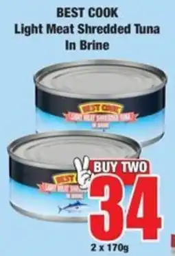 Boxer BEST COOK Light Meat Shredded Tuna In Brine offer