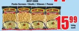 Boxer BEST COOK Pasta Screws / Shells / Elbows / Penne offer