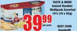 Boxer Taste & More Instant Noodles Multipack Assorted offer