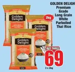 Boxer Golden Delight Premium Grade Long Grain White Parboiled Thai Rice offer