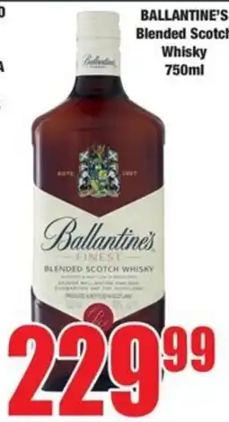 Boxer Ballantine's Blended Scotch Whisky offer