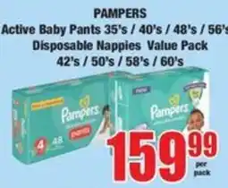 Boxer Pampers Active Baby Pants offer