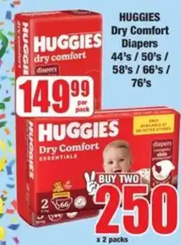 Boxer Huggies Dry Comfort Diapers offer
