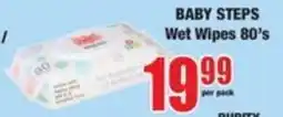 Boxer Baby Steps Wet Wipes 80's offer