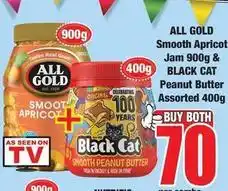 Boxer Cat - smooth apricot jam & peanut butter offer