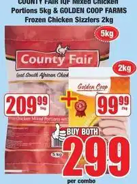 Boxer Frozen - iqf mixed chicken portions & chicken sizzlers offer