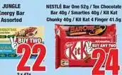 Boxer Kit kat - jungle energy bar assorted offer