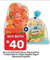 Pick n Pay Soft citrus 1kg and bananas prepack offer