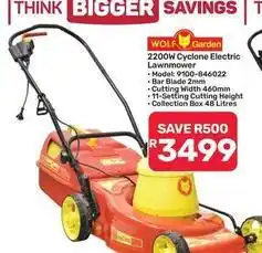 Pick n Pay Hypermarket 2200w cyclone electric lawnmower model: 9100-846022 offer