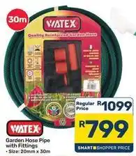 Pick n Pay Hypermarket Garden hose pipe with fittings offer