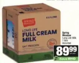 Spar Full cream milk offer