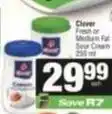 Spar Clover - fresh or medium fat sour cream offer