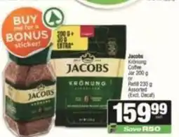 SuperSpar Jacobs - krönung coffee offer
