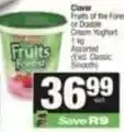 SuperSpar Clover - fruits of the forest or double cream yoghurt offer