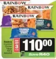 SuperSpar Rainbow - crumbed chicken strips / burgers offer