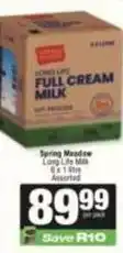 Long life full cream milk