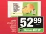 SuperSpar Spar - cheddar or goats cheese slices offer