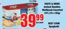 Boxer TASTE & MORE Instant Noodles Multipack Assorted 10's (10 x 65g) offer